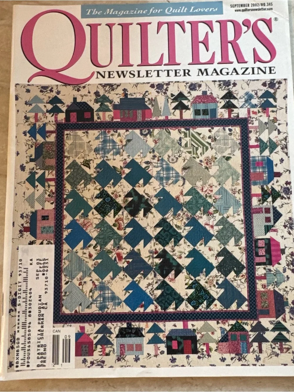 Quilter’s Newsletter Magazine Vintage‎ September 2002